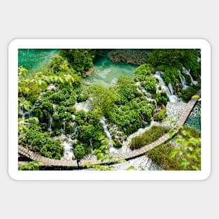 Plitvice Lakes National Reserve, Croatia. Sticker